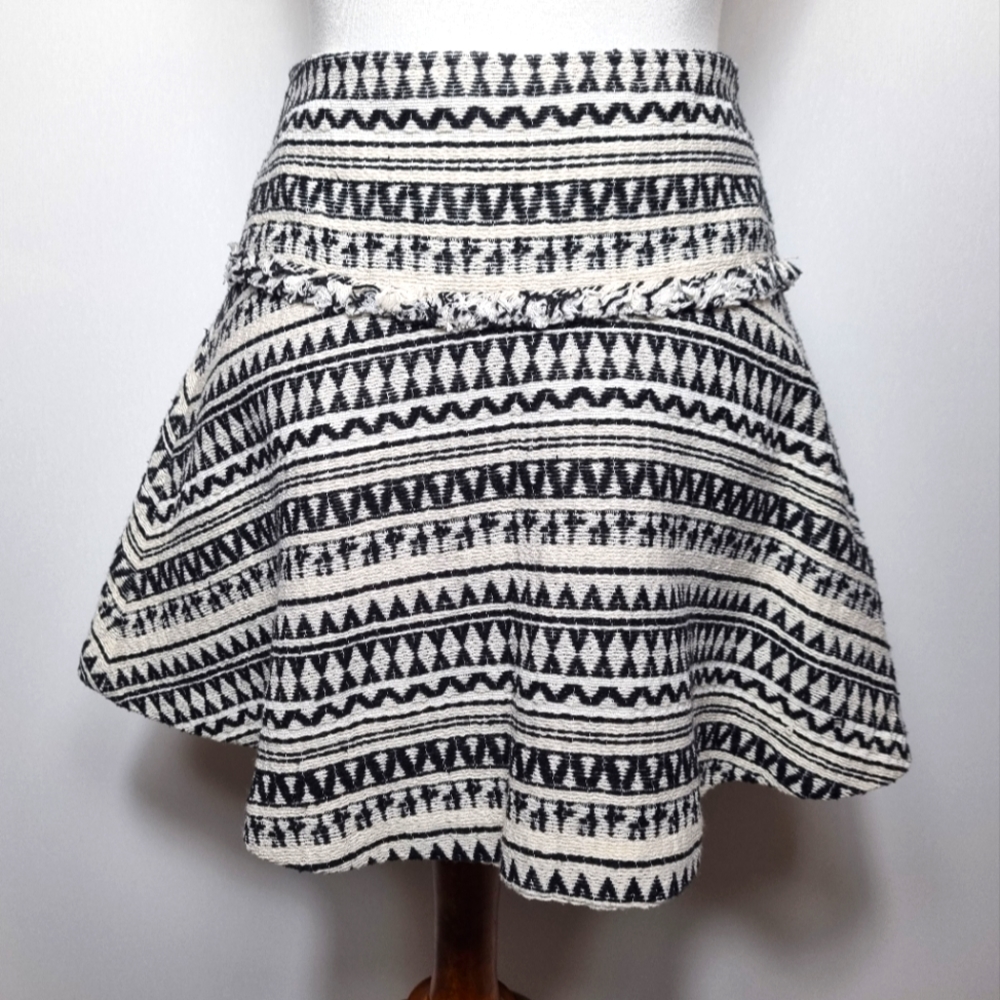 Banana Republic Raw Edge Skater Skirt Size 2